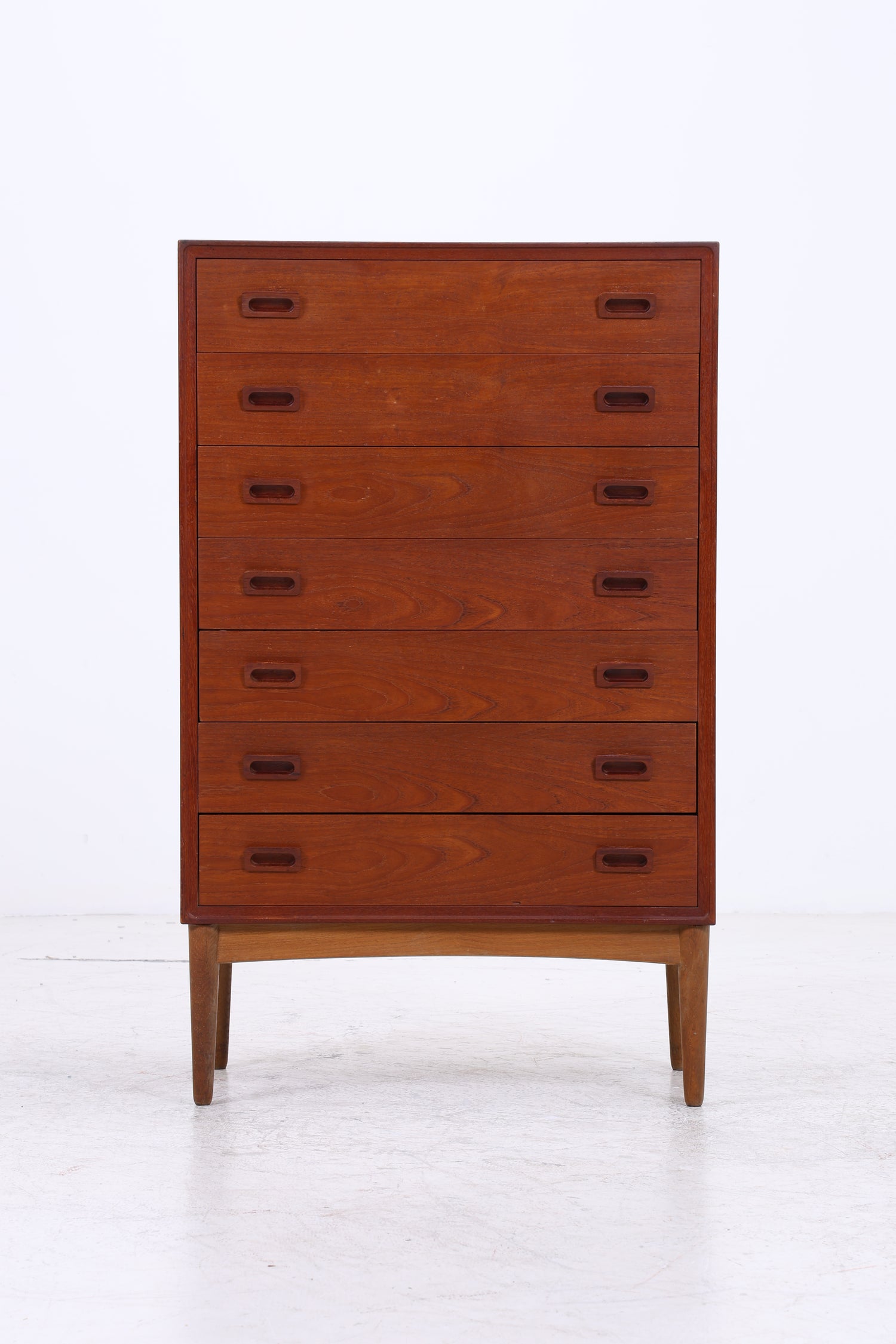 Vintage Teak Tallboy | Mid Century Kommode | 7 Schubladen