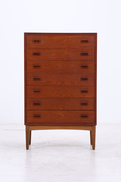 Vintage Teak Tallboy | Mid Century Kommode | 7 Schubladen