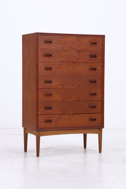 Vintage Teak Tallboy | Mid Century Kommode | 7 Schubladen