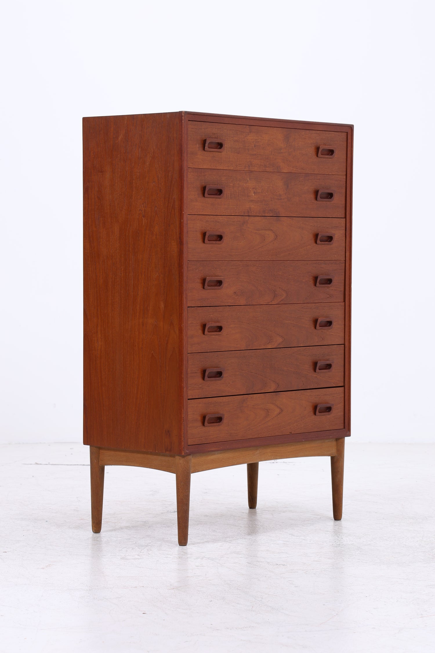 Vintage Teak Tallboy | Mid Century Kommode | 7 Schubladen