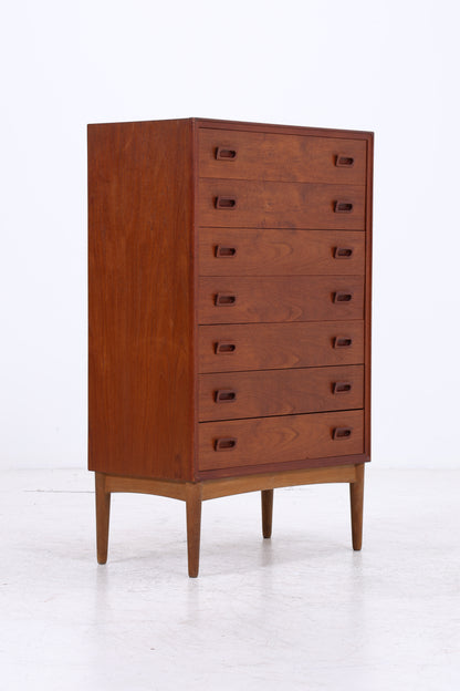 Vintage Teak Tallboy | Mid Century Kommode | 7 Schubladen
