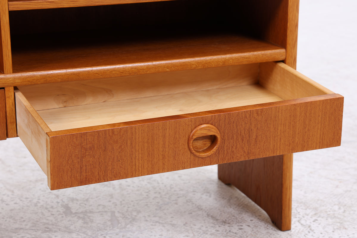 Vintage Teak Regal | Mid Century | 2 Schubladen | Danish Design