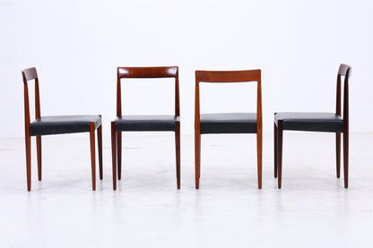 Lübke Stühle | 4er Set Vintage Palisander | Mid Century | Leder