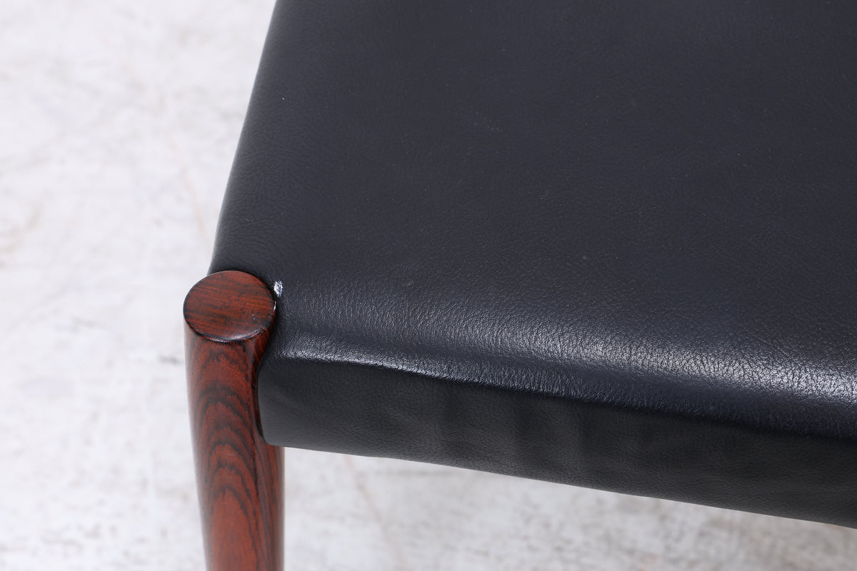 Lübke Stühle | 4er Set Vintage Palisander | Mid Century | Leder