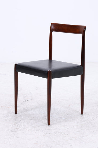 Lübke Stühle | 4er Set Vintage Palisander | Mid Century | Leder