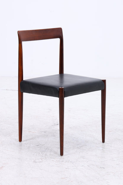 Lübke Stühle | 4er Set Vintage Palisander | Mid Century | Leder
