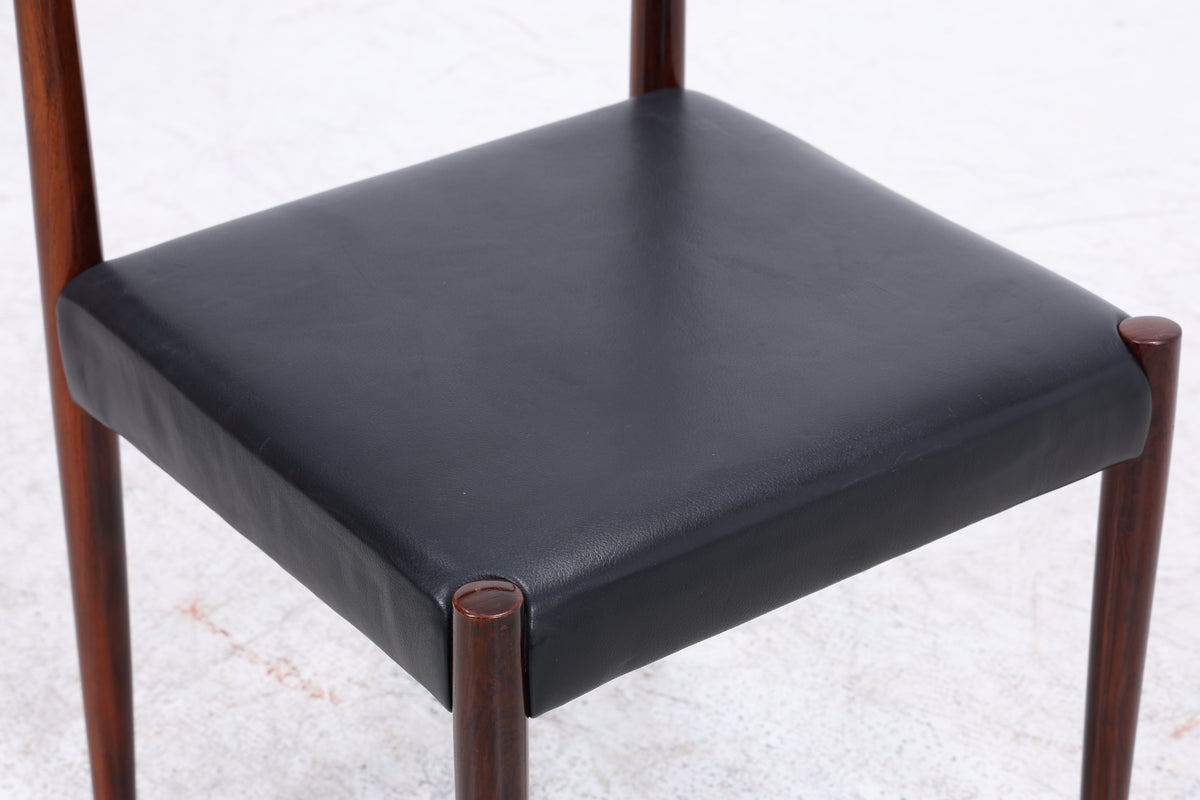 Lübke Stühle | 4er Set Vintage Palisander | Mid Century | Leder