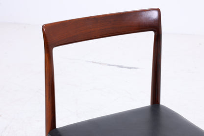Lübke Stühle | 4er Set Vintage Palisander | Mid Century | Leder
