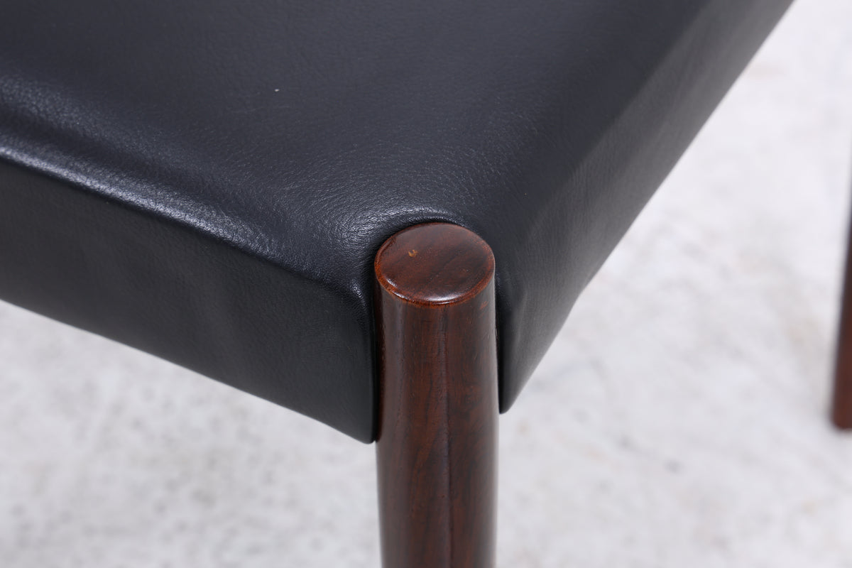 Lübke Stühle | 4er Set Vintage Palisander | Mid Century | Leder