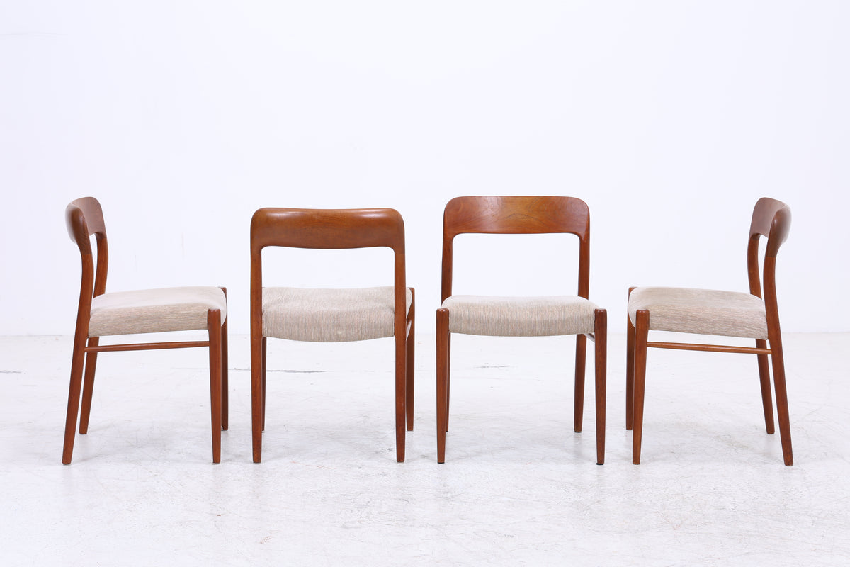 Niels Otto Møller Nr. 75 | 4er Set Stühle | Teak | J.L. Møllers