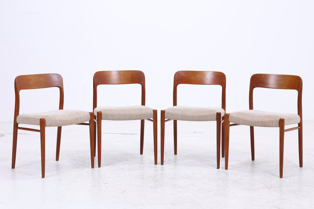 Niels Otto Møller Nr. 75 | 4er Set Stühle | Teak | J.L. Møllers