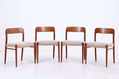 Niels Otto Møller Nr. 75 | 4er Set Stühle | Teak | J.L. Møllers