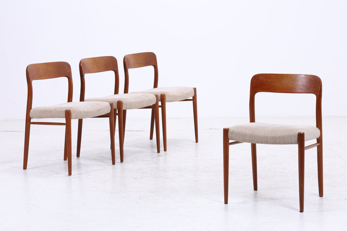 Niels Otto Møller Nr. 75 | 4er Set Stühle | Teak | J.L. Møllers