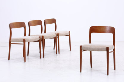 Niels Otto Møller Nr. 75 | 4er Set Stühle | Teak | J.L. Møllers