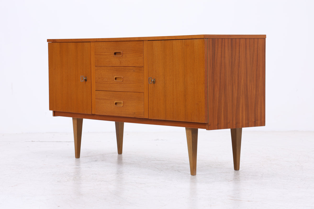 Vintage Teak Sideboard | Mid Century Anrichte | 3 Schubladen | 2 Türen