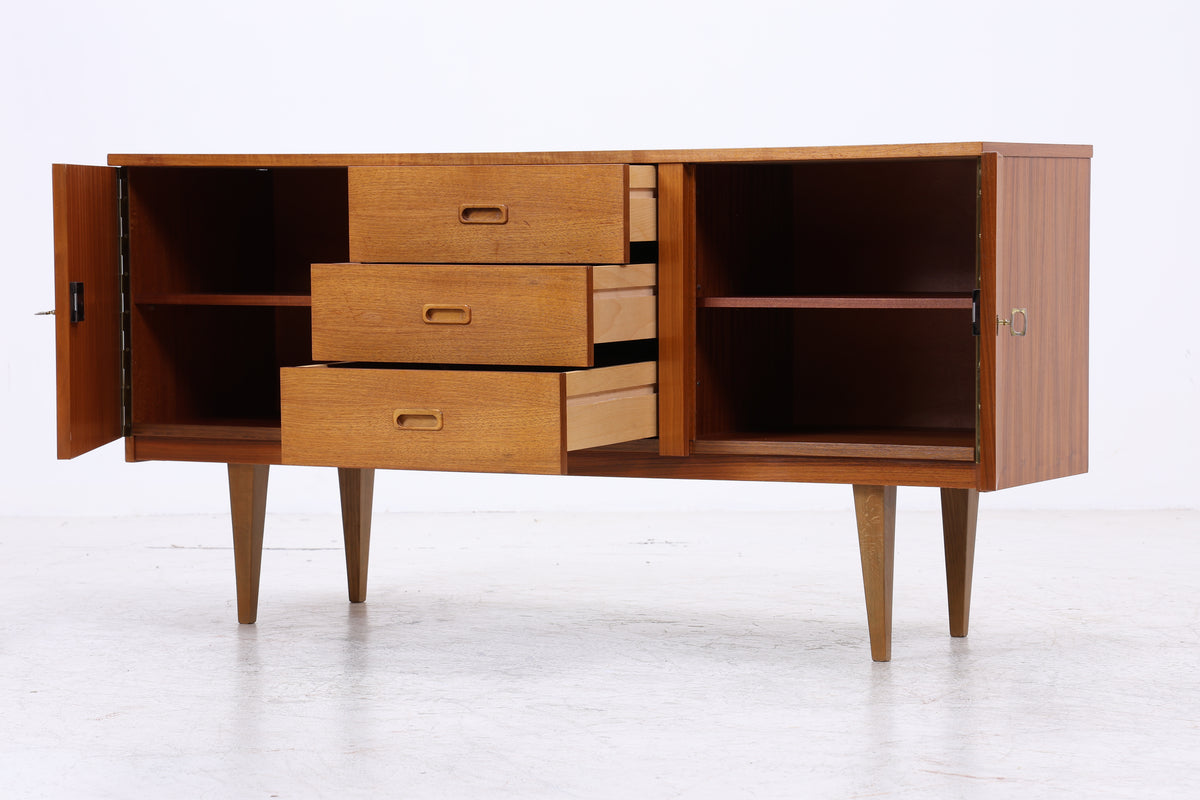 Vintage Teak Sideboard | Mid Century Anrichte | 3 Schubladen | 2 Türen