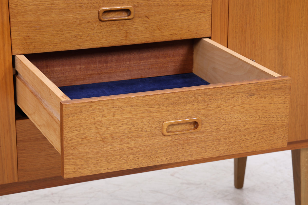 Vintage Teak Sideboard | Mid Century Anrichte | 3 Schubladen | 2 Türen