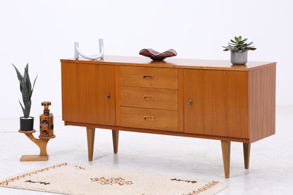 Vintage Teak Sideboard | Mid Century Anrichte | 3 Schubladen | 2 Türen