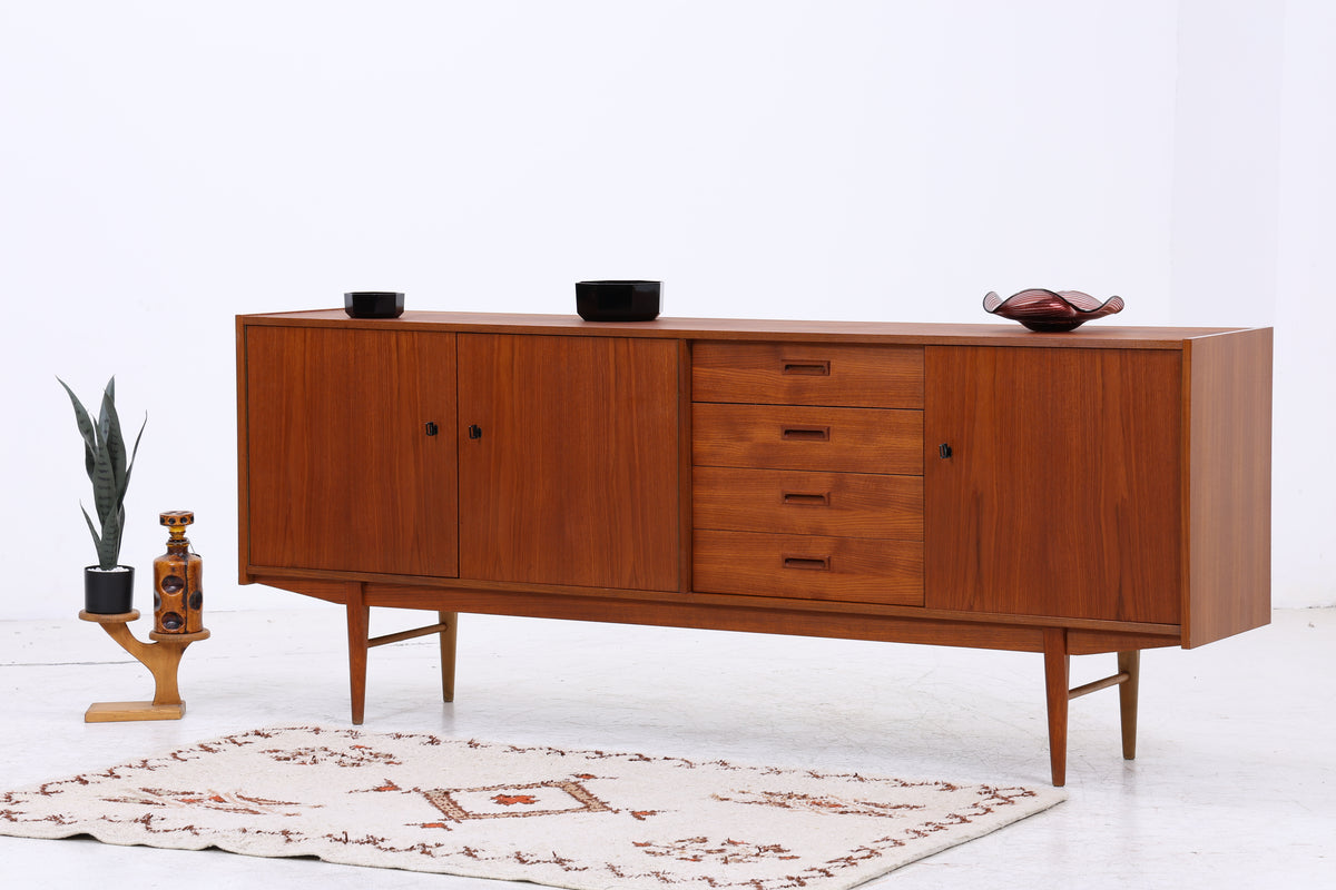 Vintage Teak Sideboard | Danish Design | 3 Türen | 4 Schubladen