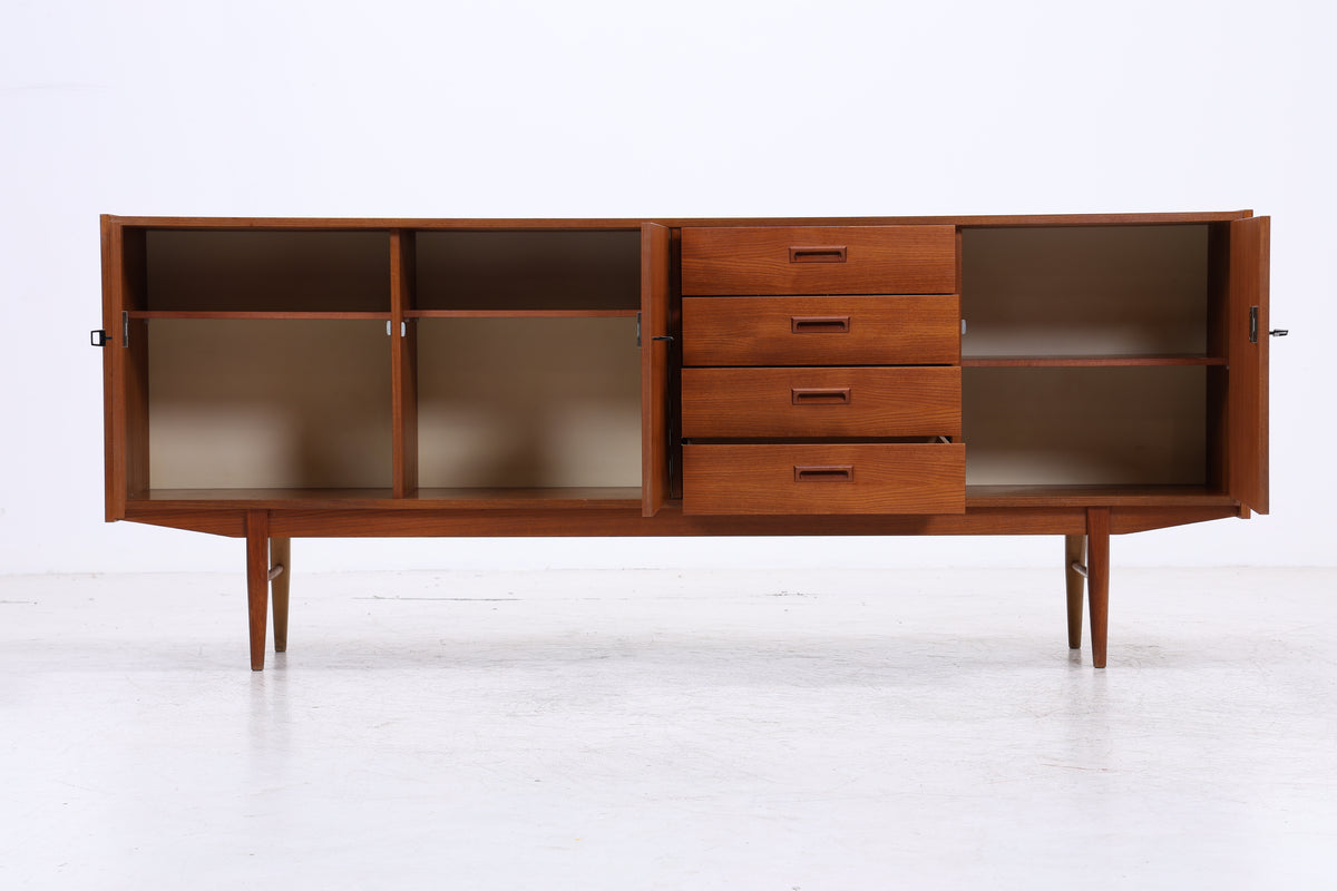 Vintage Teak Sideboard | Danish Design | 3 Türen | 4 Schubladen