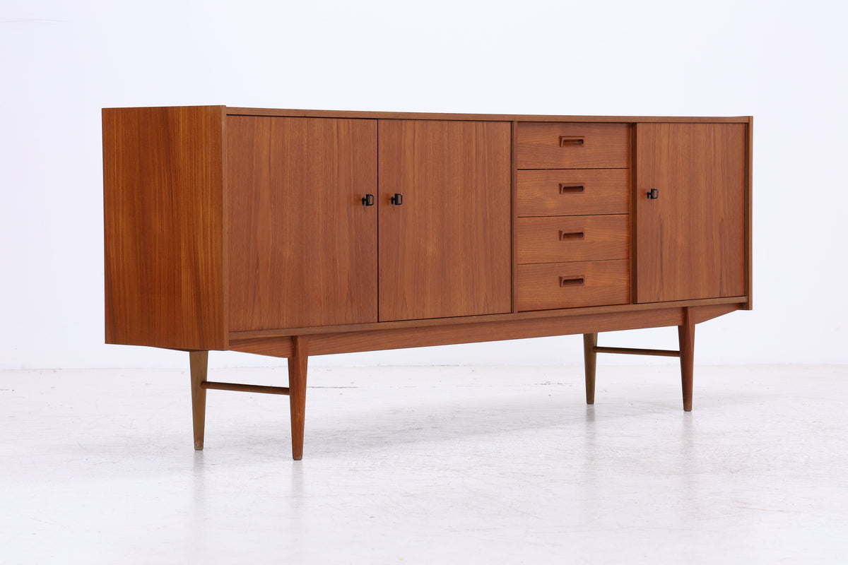 Vintage Teak Sideboard | Danish Design | 3 Türen | 4 Schubladen