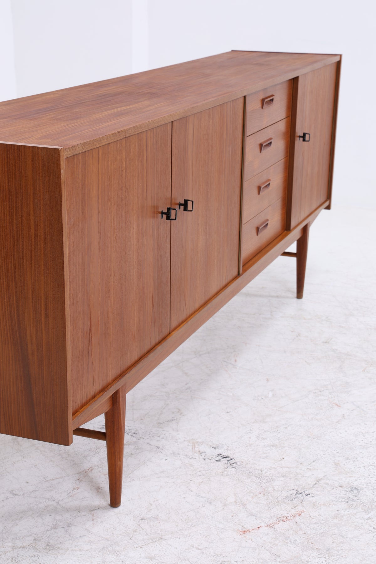 Vintage Teak Sideboard | Danish Design | 3 Türen | 4 Schubladen
