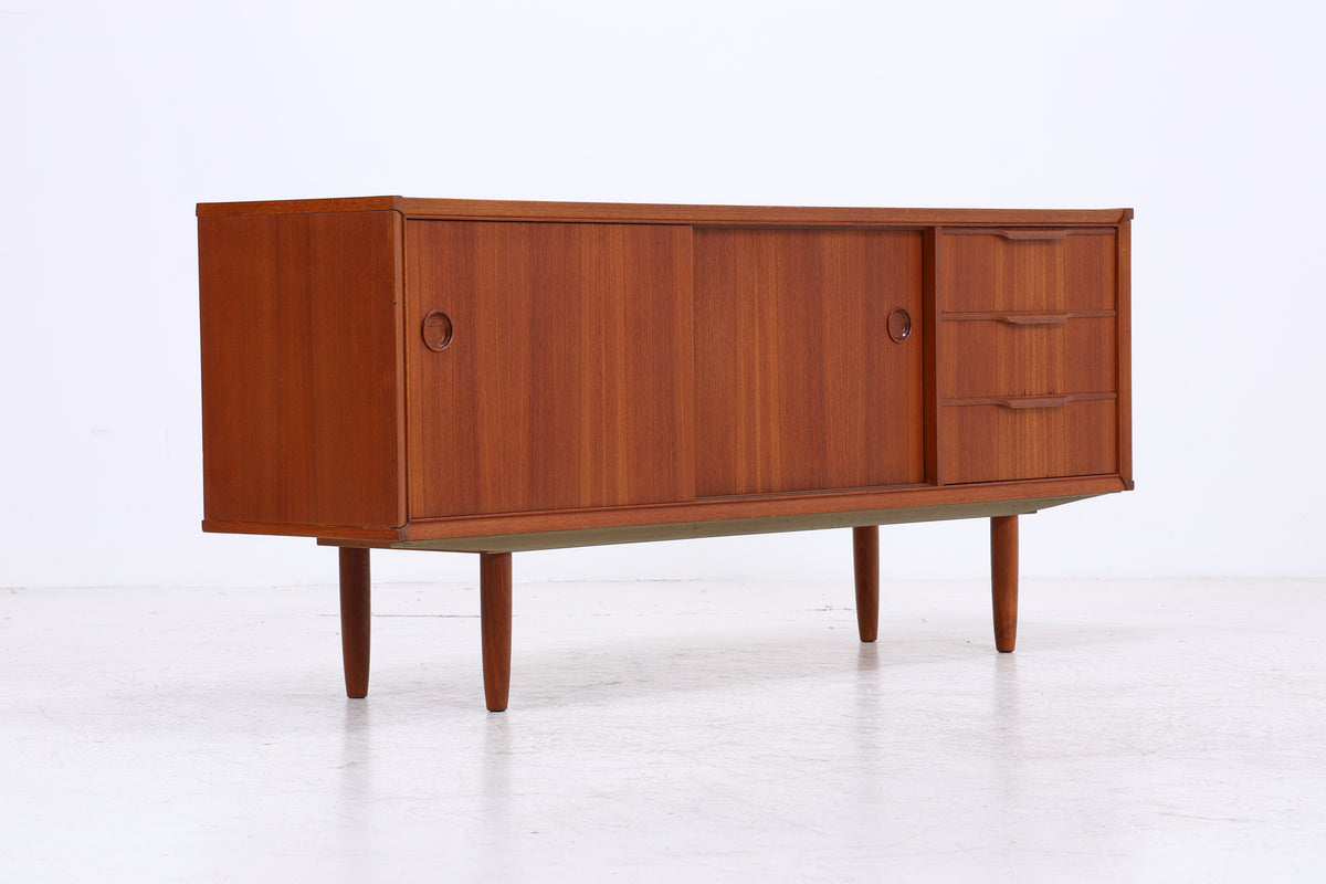 Fristho Sideboard | Vintage Teak | 2 Schiebetüren | 3 Schubladen | Mid Century