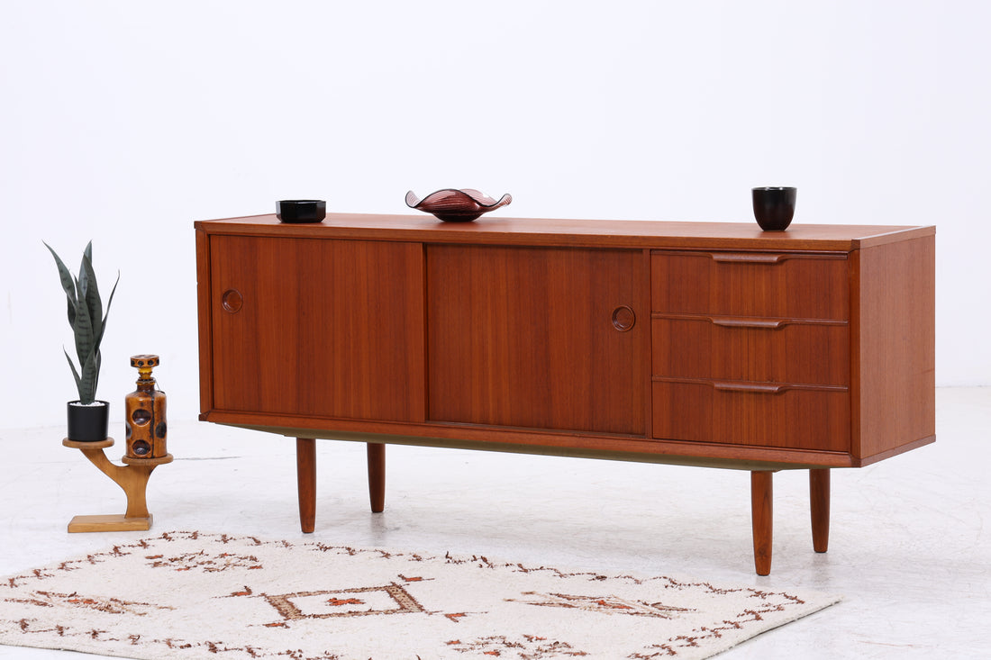 Fristho Sideboard | Vintage Teak | 2 Schiebetüren | 3 Schubladen | Mid Century