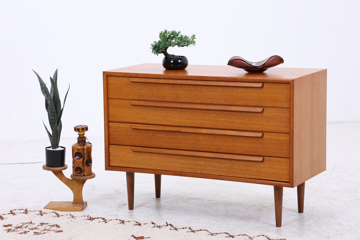 WK Möbel Kommode | Vintage Teak | 4 Schubladen | Mid Century