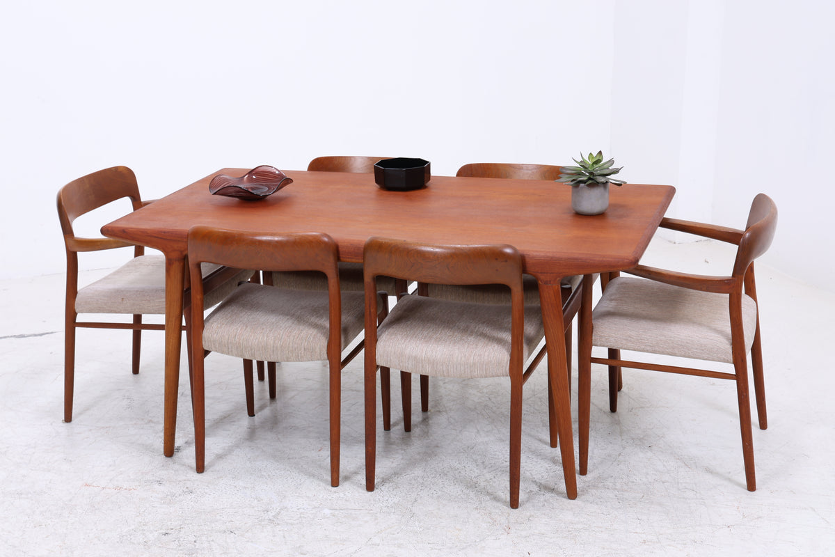 Seltener Niels Otto Møller Esstisch | Teak | J.L. Møllers | Ausziehbar