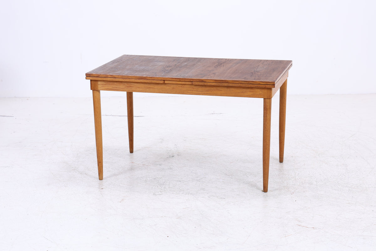Vintage Esstisch | Ausziehtisch | 2 Ausziehplatten | Mid Century