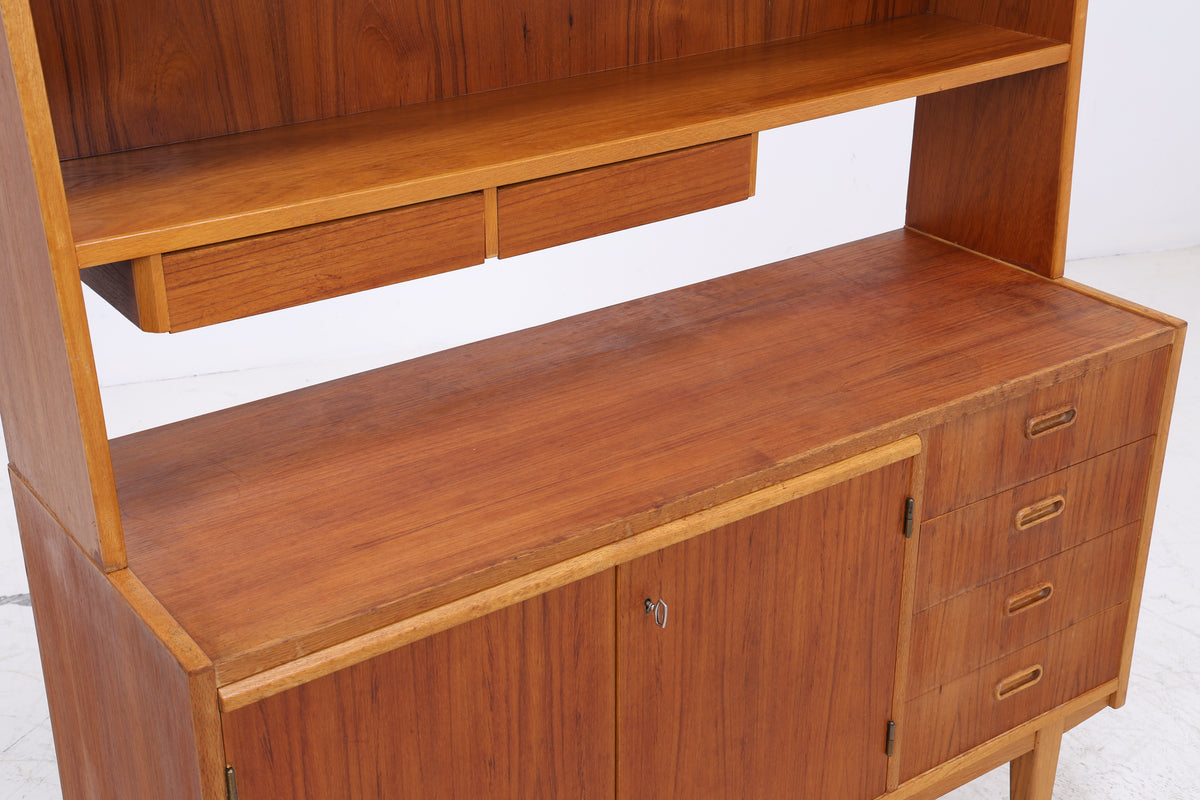 Vintage Teak Regal | Kommode mit Aufsatz | Mid Century | 6 Schubladen