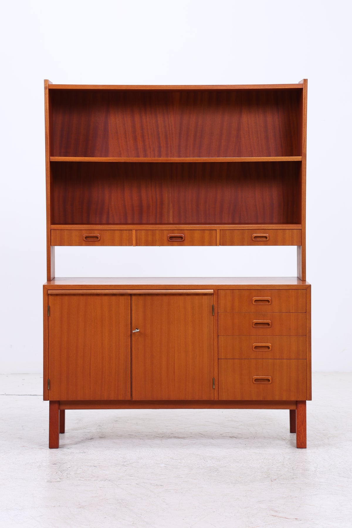 Vintage Teak Regal | Kommode mit Aufsatz | 7 Schubladen | Mid Century