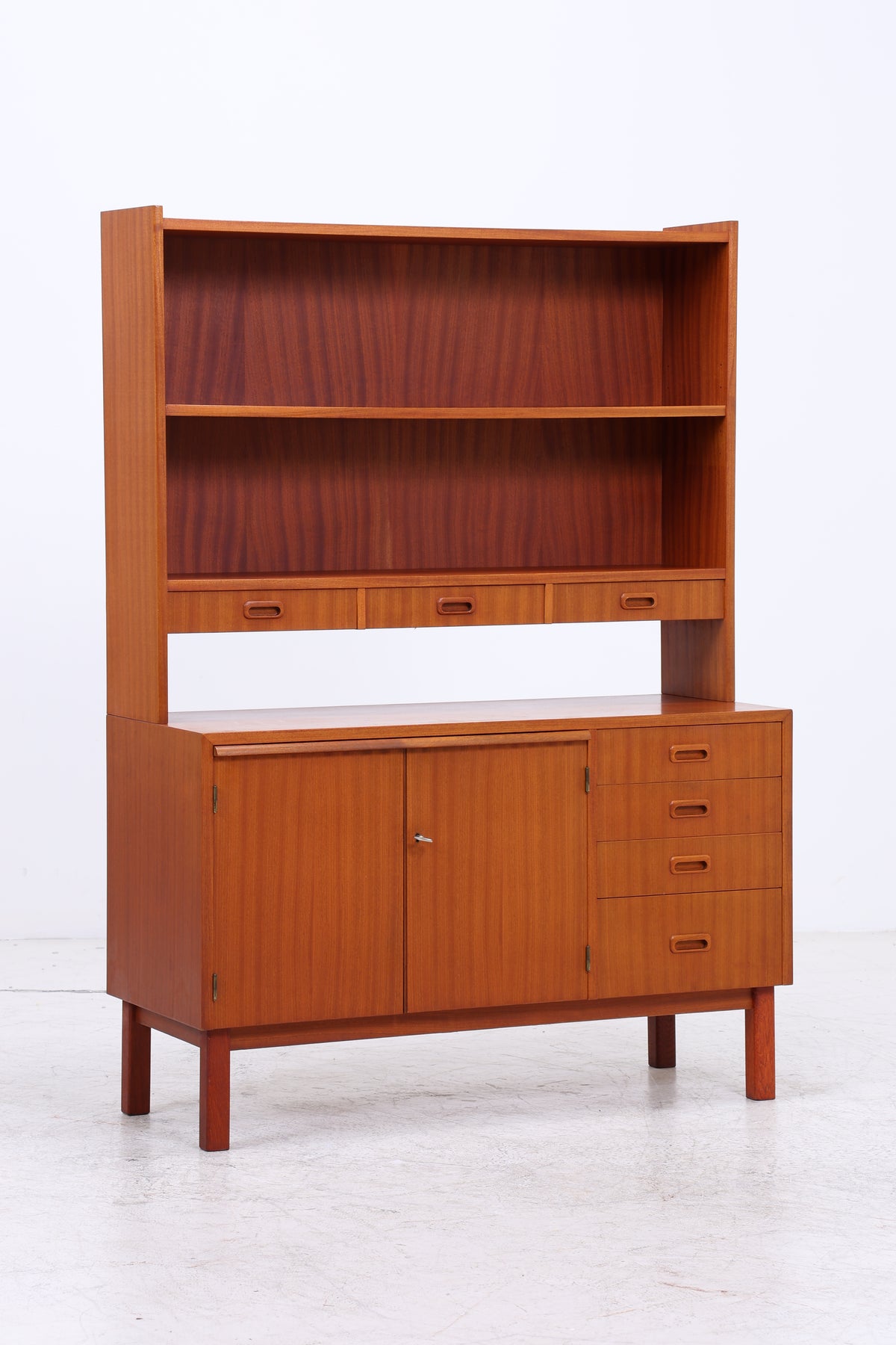 Vintage Teak Regal | Kommode mit Aufsatz | 7 Schubladen | Mid Century
