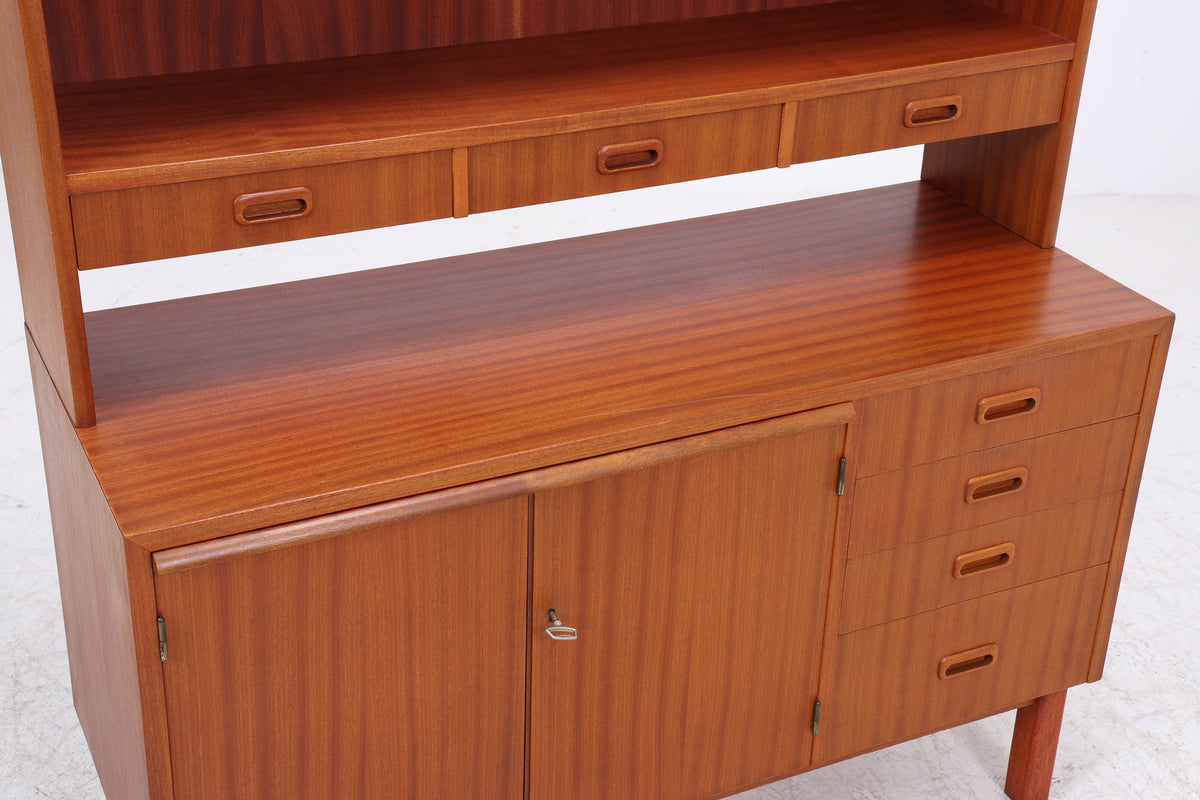 Vintage Teak Regal | Kommode mit Aufsatz | 7 Schubladen | Mid Century