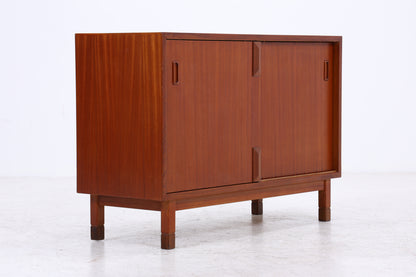 Vintage Mahagoni Kommode | 2 Schiebetüren | Mid Century