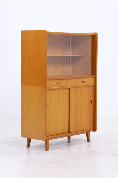 Vintage Vitrine | Mid Century | 2 Glastüren | 2 Schubladen