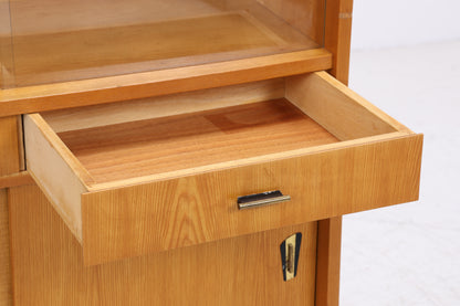 Vintage Vitrine | Mid Century | 2 Glastüren | 2 Schubladen