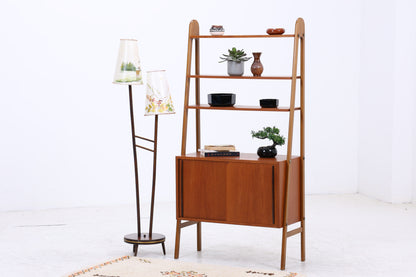 Vintage Teak Regal | Mid Century | 2 Schiebetüren | 3 Regalböden