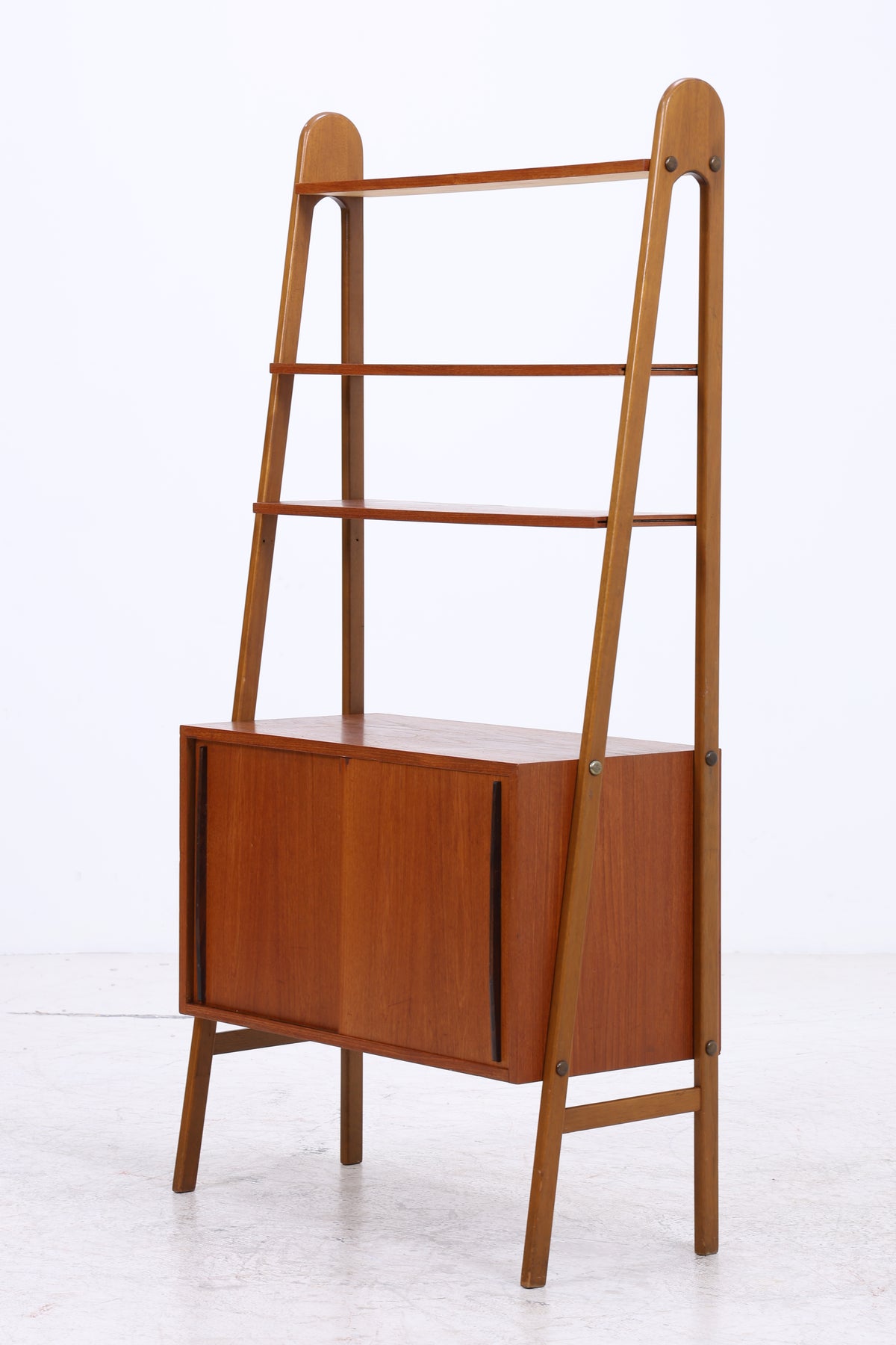 Vintage Teak Regal | Mid Century | 2 Schiebetüren | 3 Regalböden
