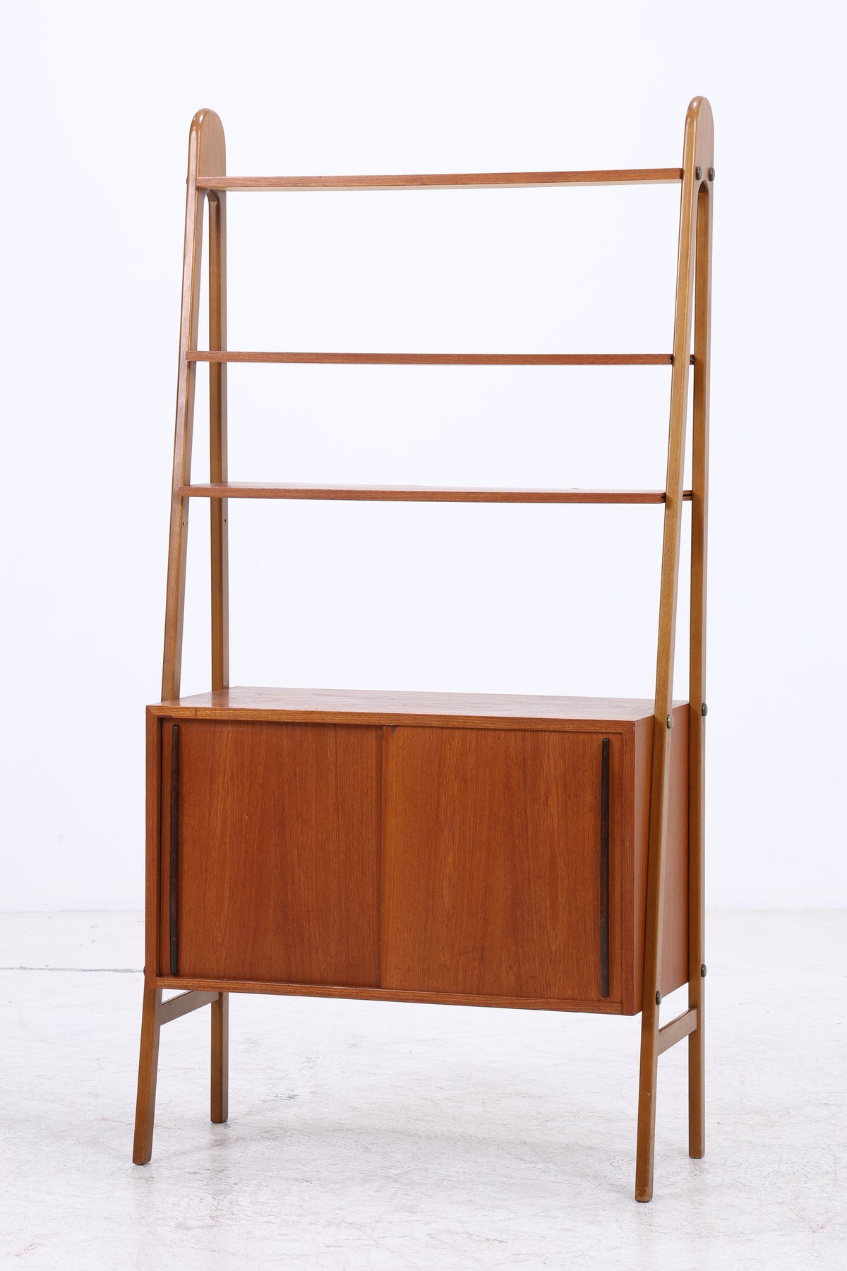 Vintage Teak Regal | Mid Century | 2 Schiebetüren | 3 Regalböden