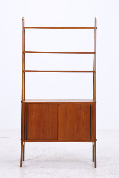 Vintage Teak Regal | Mid Century | 2 Schiebetüren | 3 Regalböden