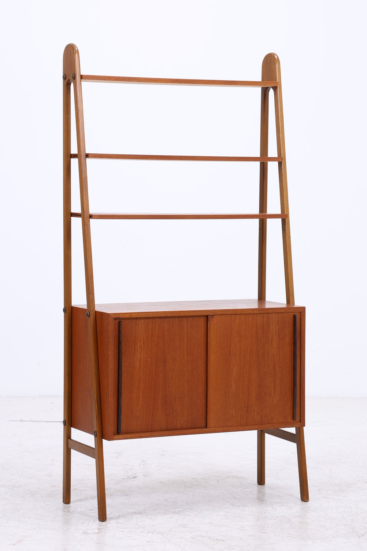 Vintage Teak Regal | Mid Century | 2 Schiebetüren | 3 Regalböden