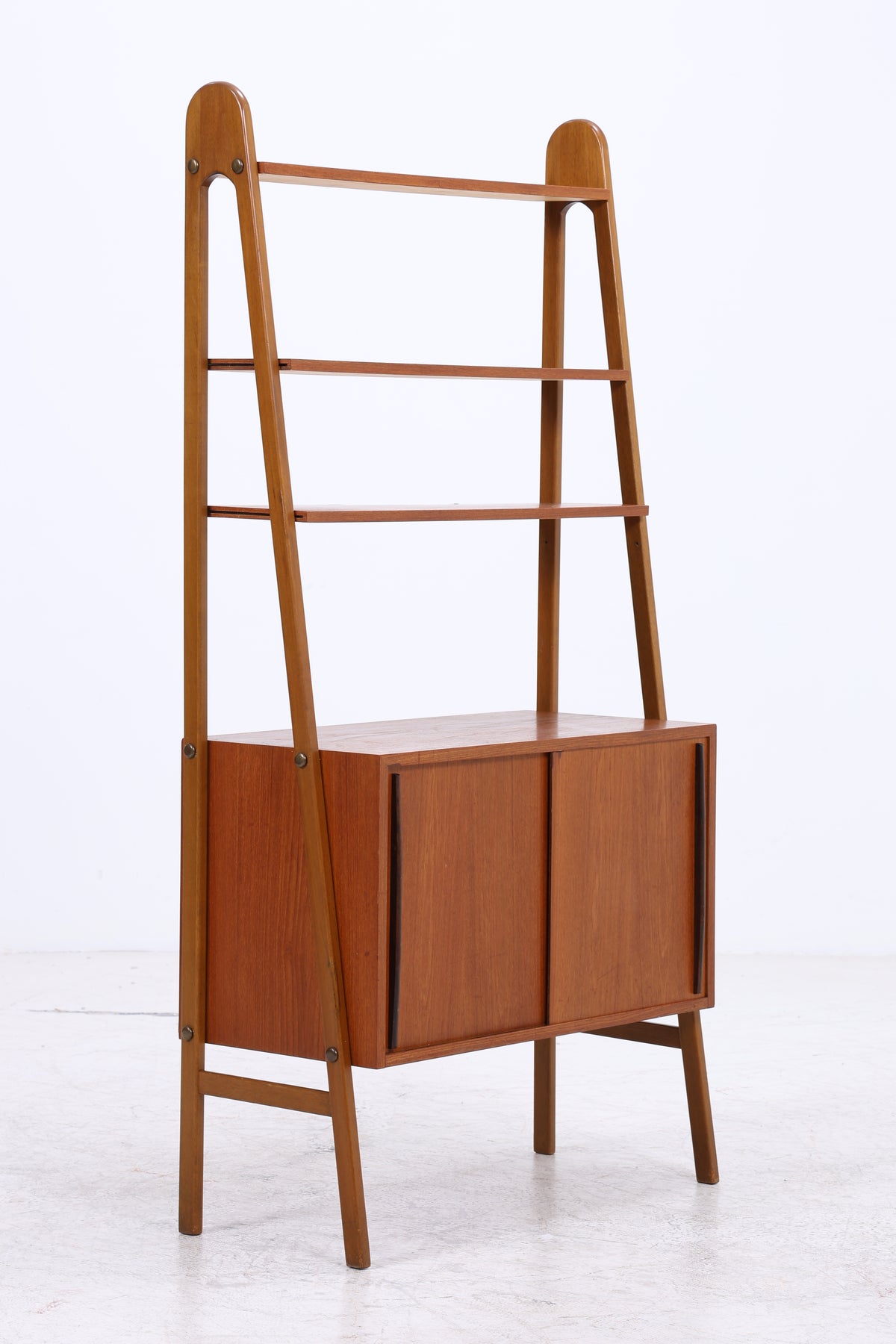 Vintage Teak Regal | Mid Century | 2 Schiebetüren | 3 Regalböden