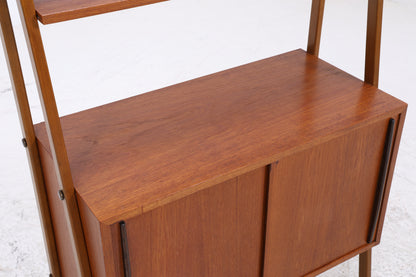 Vintage Teak Regal | Mid Century | 2 Schiebetüren | 3 Regalböden