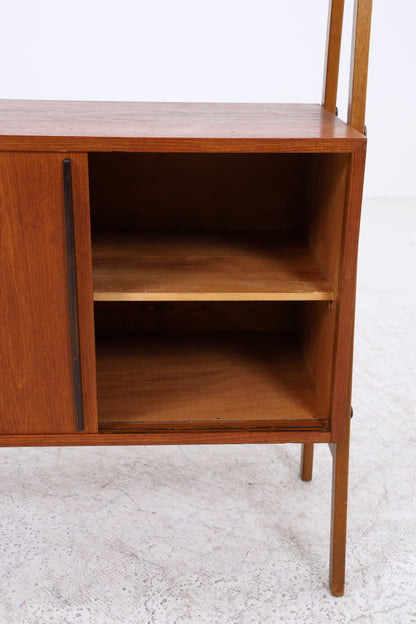 Vintage Teak Regal | Mid Century | 2 Schiebetüren | 3 Regalböden