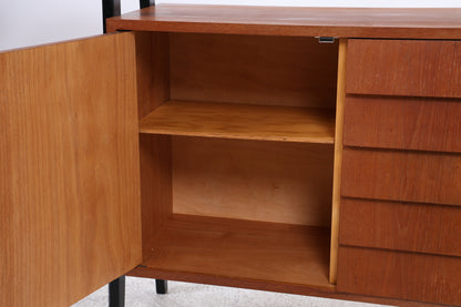 Vintage Teak Regal | Mid Century | 5 Schubladen | 1 Tür