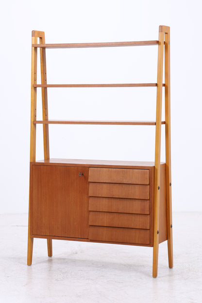 Vintage Teak Regal | Mid Century | 5 Schubladen | 1 Tür