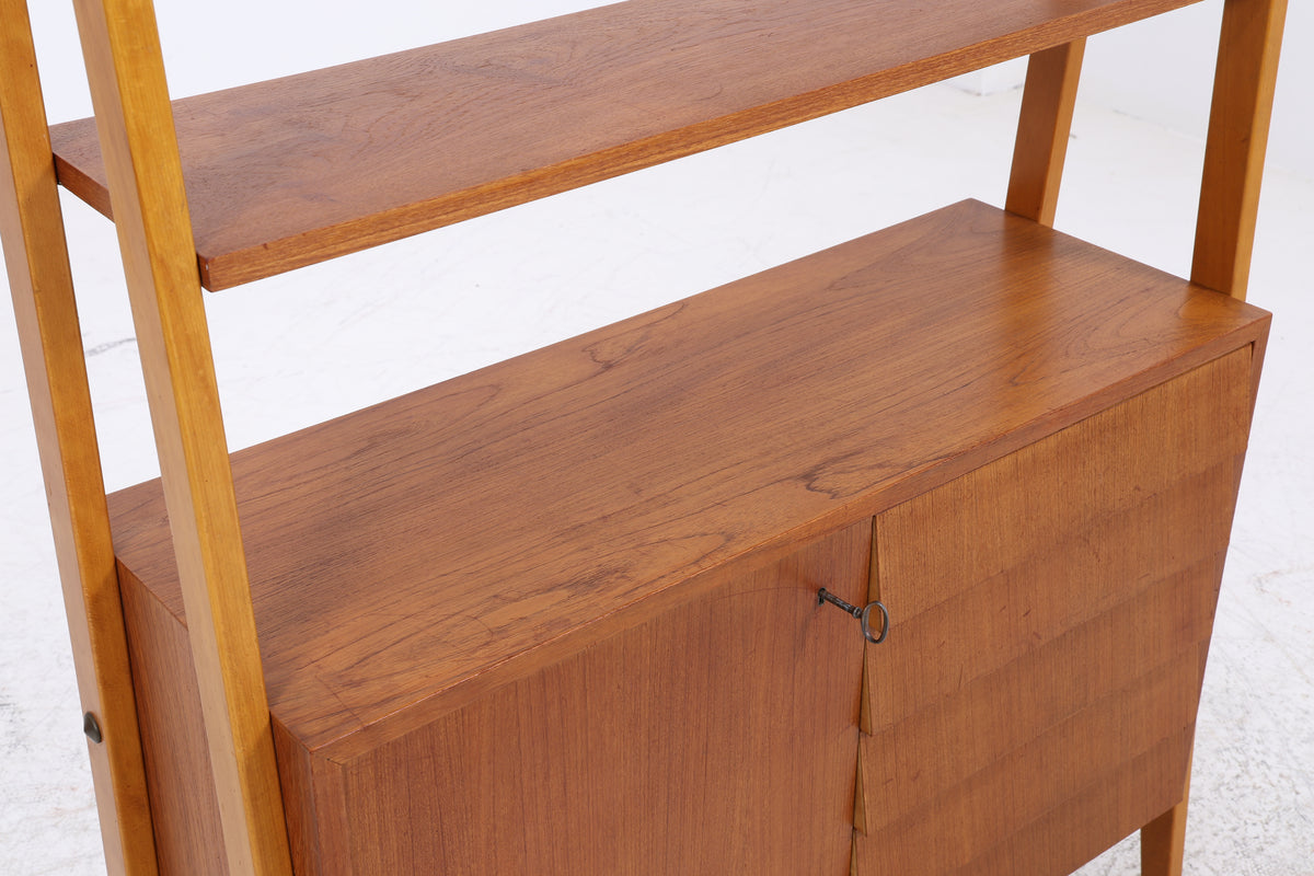 Vintage Teak Regal | Mid Century | 5 Schubladen | 1 Tür