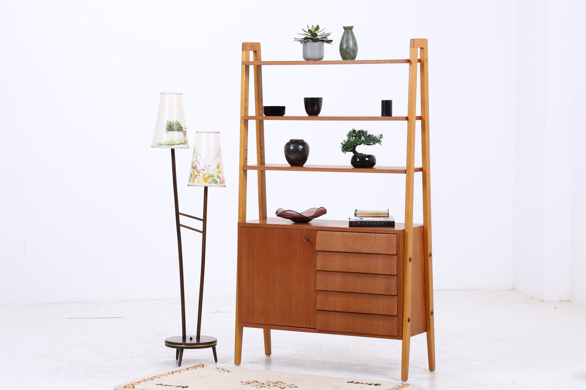 Vintage Teak Regal | Mid Century | 5 Schubladen | 1 Tür